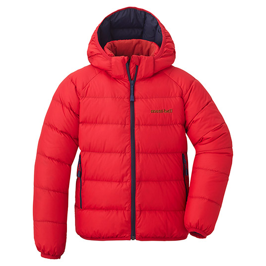 ネージュダウン パーカ Kid's 100-130 レッド