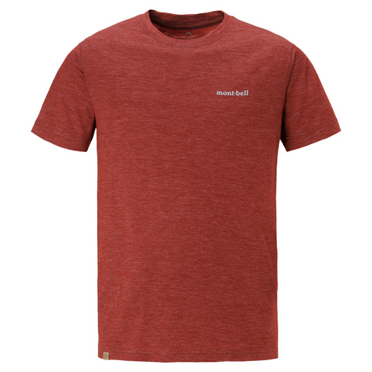 メリノウールプラスライトT Men's ワインレッド