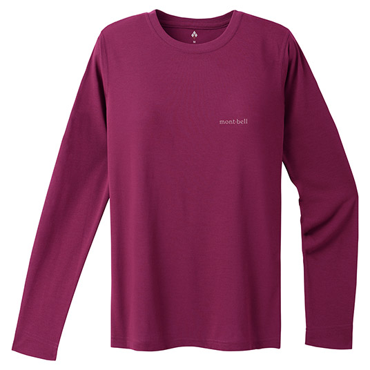 WIC.ロングスリーブT Women's ワインレッド